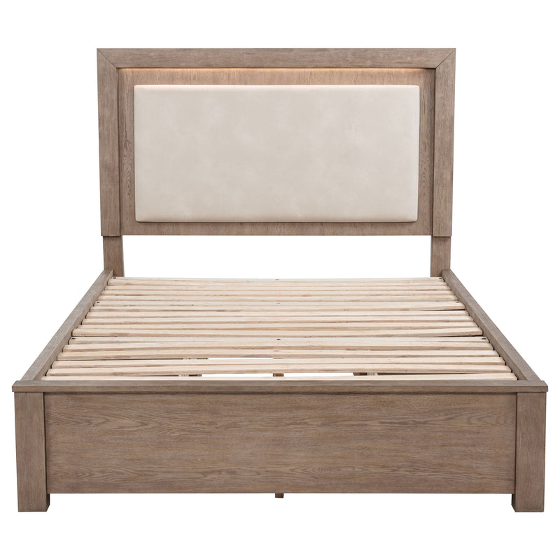 Kenora Panel Platform Storage Bed with LED Lighting