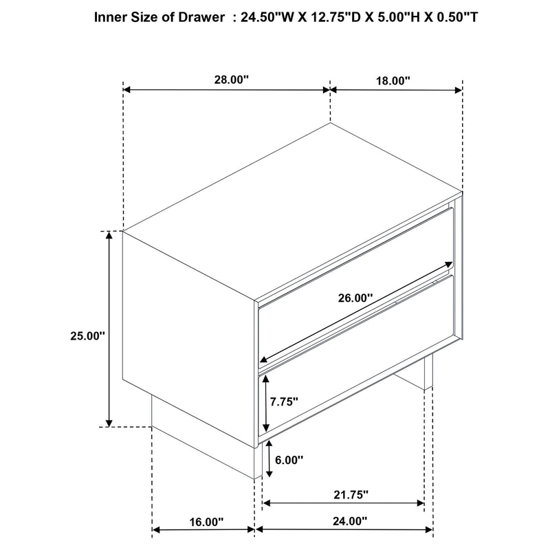 Glenwood 4 & 5 Piece Bedroom Set Eastren king & Queen
