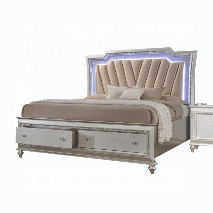 Kaitlyn CK Bed With Led and Storage
