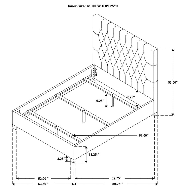 Chloe Panel Bed