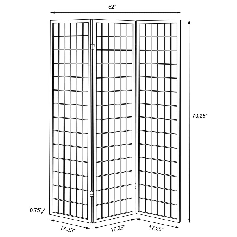 Carrie Three-Panel Room Divider