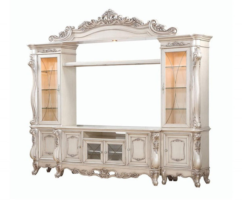 Acme Furniture Gorsedd Entertainment Center in Antique White 91440