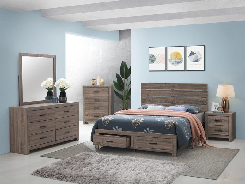 Brantford Eastern King & Queen Panel Bed Barrel Oak