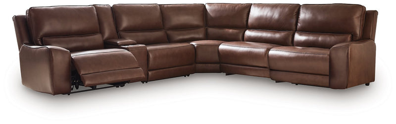 DeepWakes Reclining Sectional with Storage Console